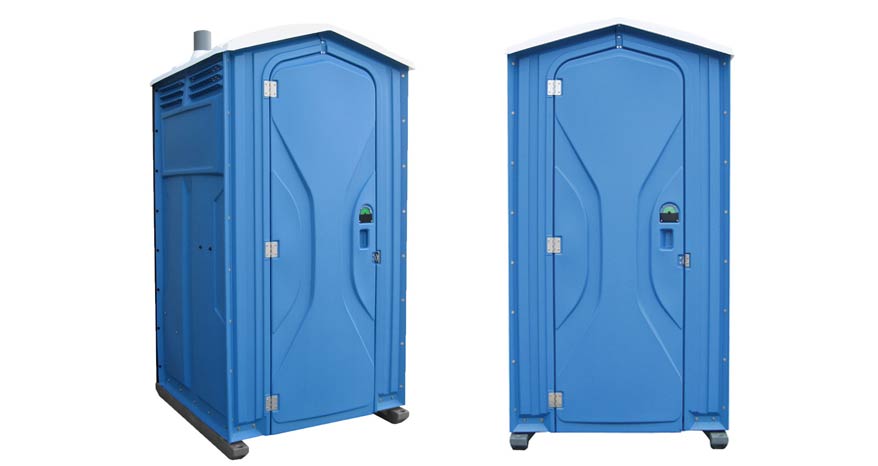 Long-term porta potty units on site in Wausau, Wisconsin